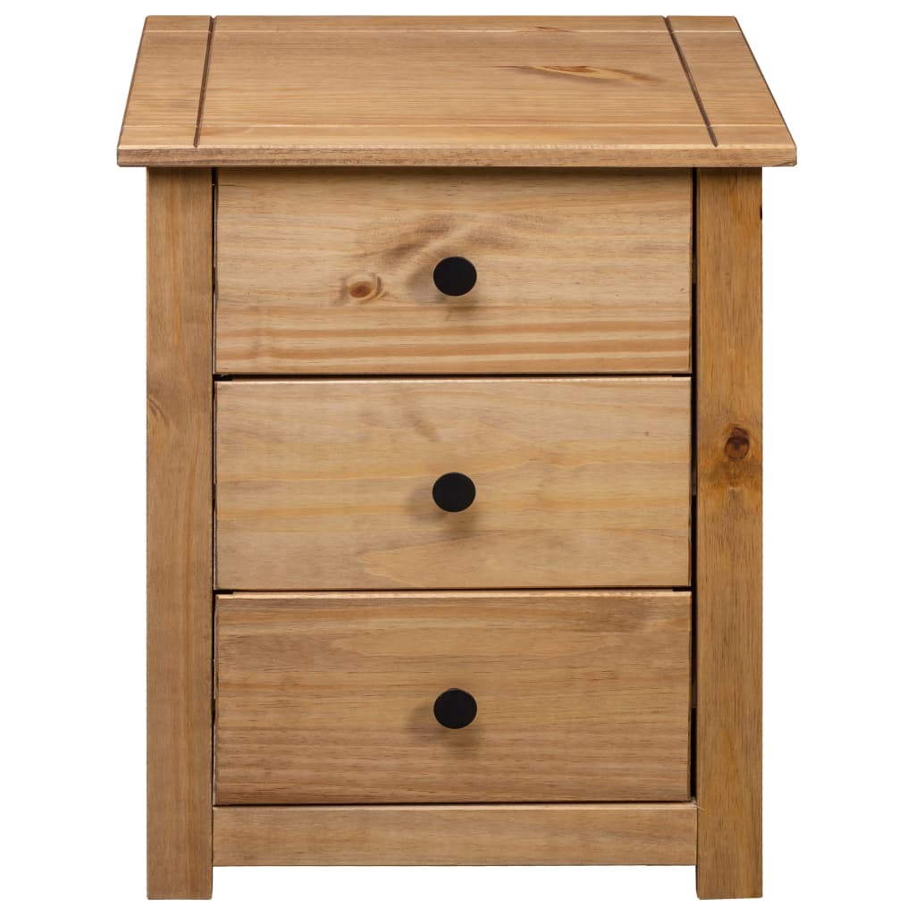 Bedside Cabinet 46x40x57 cm Pinewood Panama Range - OLBRIT
