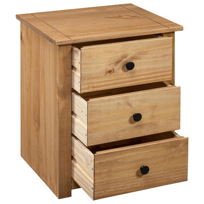 Bedside Cabinet 46x40x57 cm Pinewood Panama Range - OLBRIT