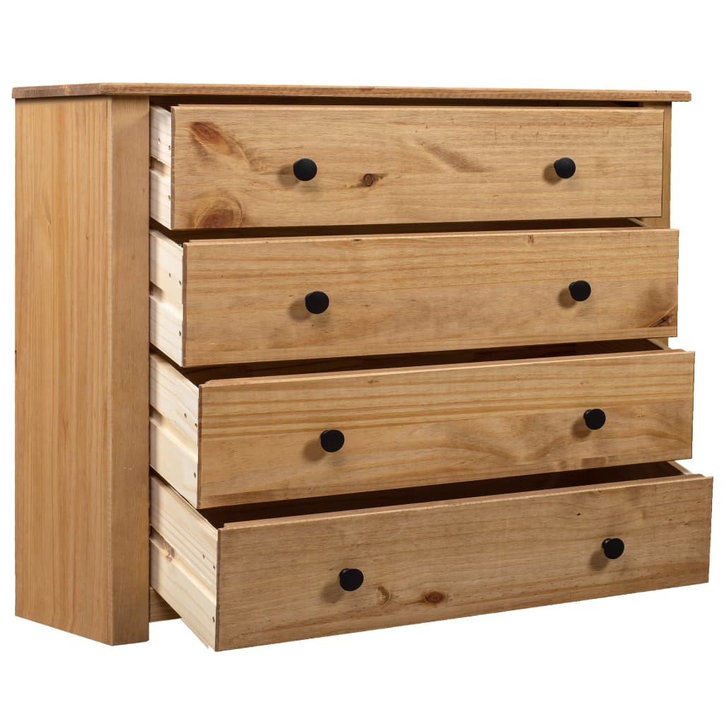 Side Cabinet 80x40x73 cm Pine Panama Range - OLBRIT