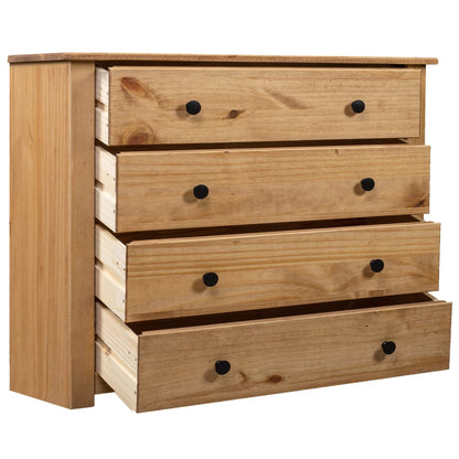 Side Cabinet 80x40x73 cm Pine Panama Range - OLBRIT