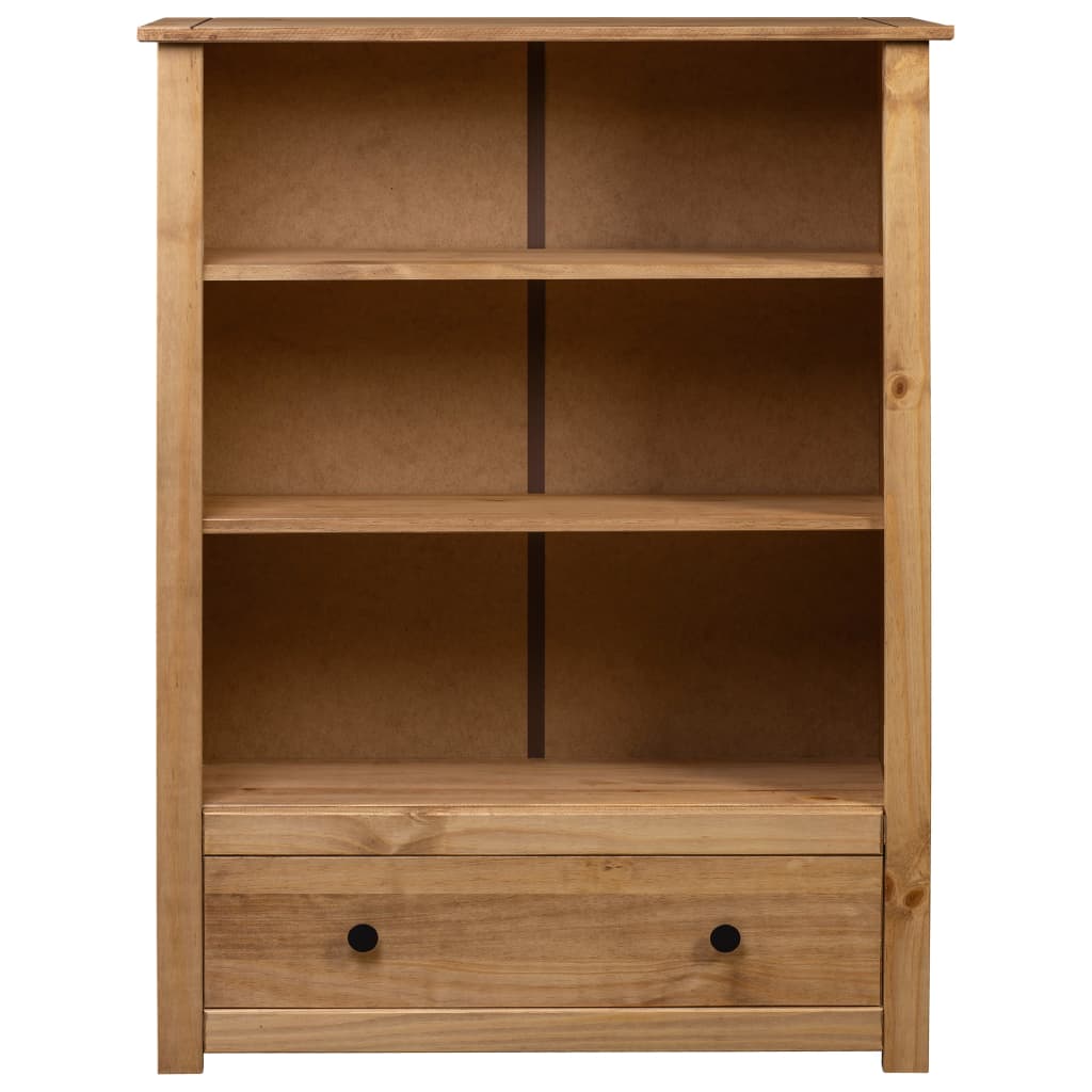 Bookcase 80x35x110 cm Solid Pine Wood Panama Range - OLBRIT