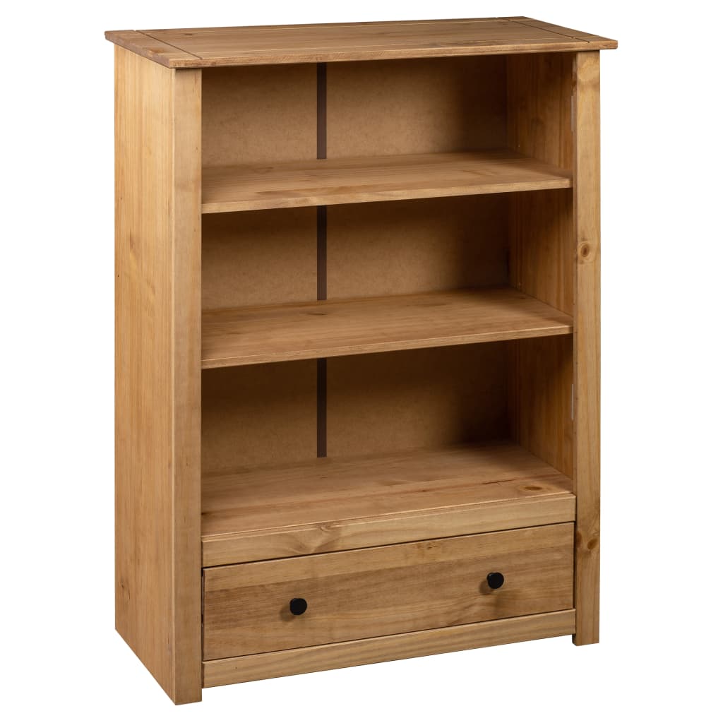 Bookcase 80x35x110 cm Solid Pine Wood Panama Range - OLBRIT