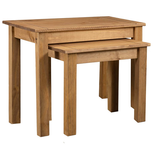 Nesting Tables 2 pcs Solid Pine Wood - OLBRIT