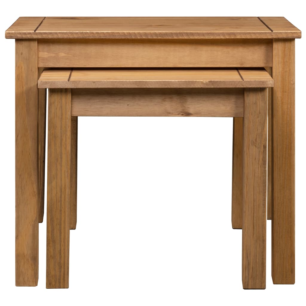 Nesting Tables 2 pcs Solid Pine Wood - OLBRIT