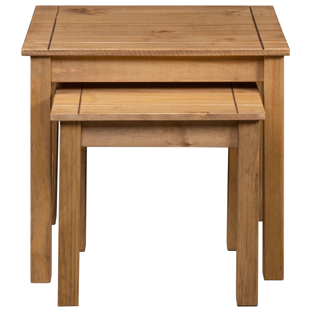 Nesting Tables 2 pcs Solid Pine Wood - OLBRIT