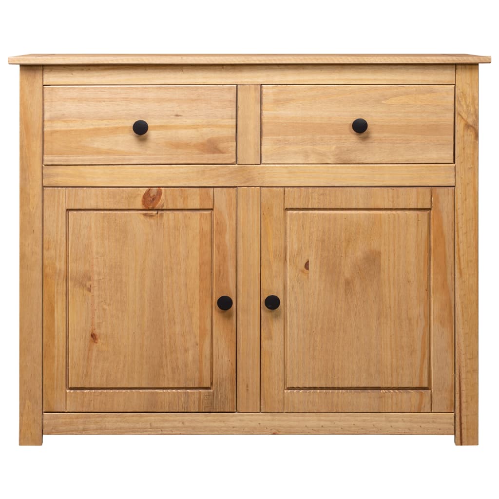 Sideboard 93x40x80 cm Solid Pinewood Panama Range - OLBRIT