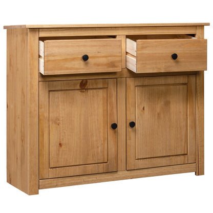 Sideboard 93x40x80 cm Solid Pinewood Panama Range - OLBRIT