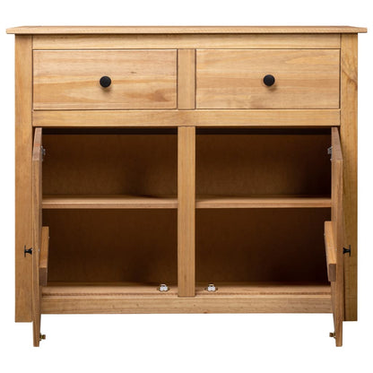 Sideboard 93x40x80 cm Solid Pinewood Panama Range - OLBRIT