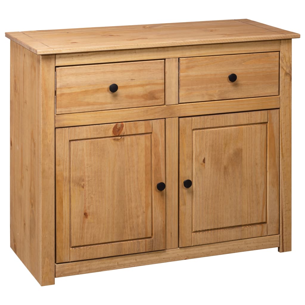Sideboard 93x40x80 cm Solid Pinewood Panama Range - OLBRIT