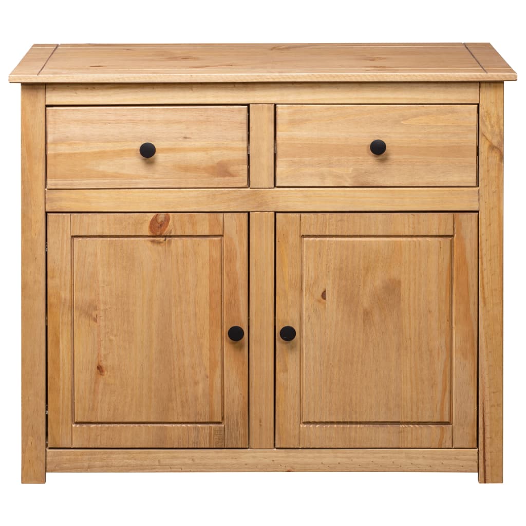Sideboard 93x40x80 cm Solid Pinewood Panama Range - OLBRIT