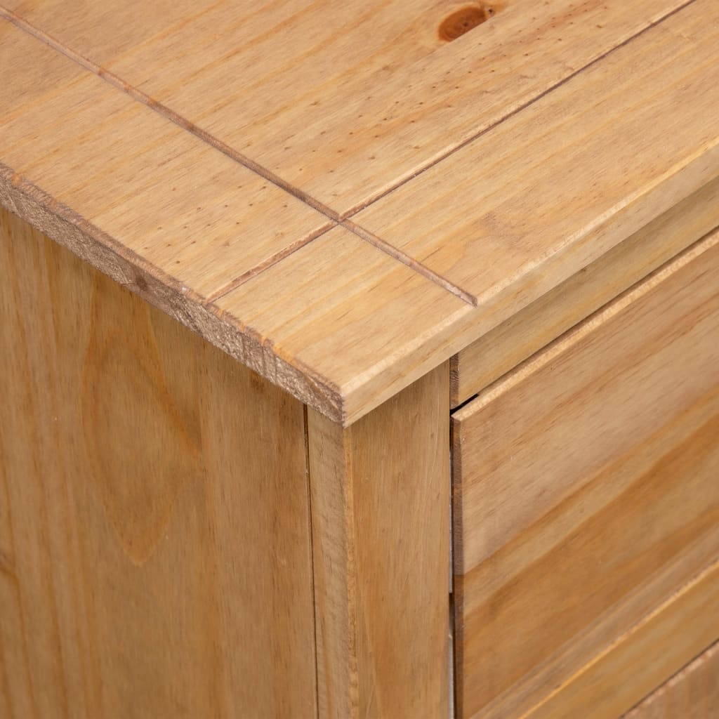 Sideboard 93x40x80 cm Solid Pinewood Panama Range - OLBRIT
