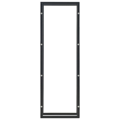 vidaXL Firewood Rack Black 50x20x150 cm Steel - OLBRIT