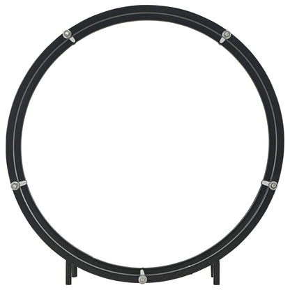 Firewood Rack Black 70x20x70 cm Steel - OLBRIT