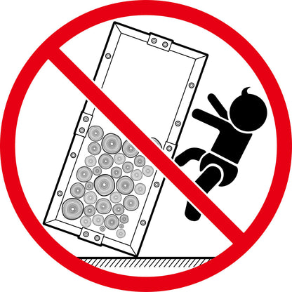 Firewood Rack with Base Black 37x37x113 cm Steel - OLBRIT