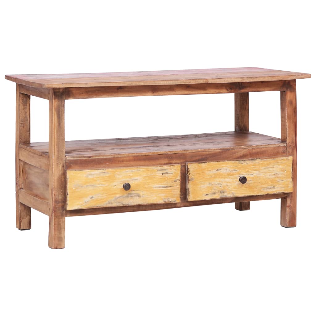 TV Cabinet 90x40x50 cm Solid Reclaimed Wood - OLBRIT