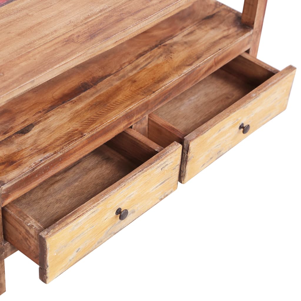 TV Cabinet 90x40x50 cm Solid Reclaimed Wood - OLBRIT