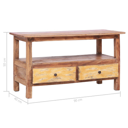 TV Cabinet 90x40x50 cm Solid Reclaimed Wood - OLBRIT