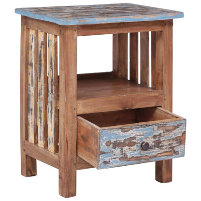 Bedside Cabinet 41x30x50 cm Solid Reclaimed Wood - OLBRIT