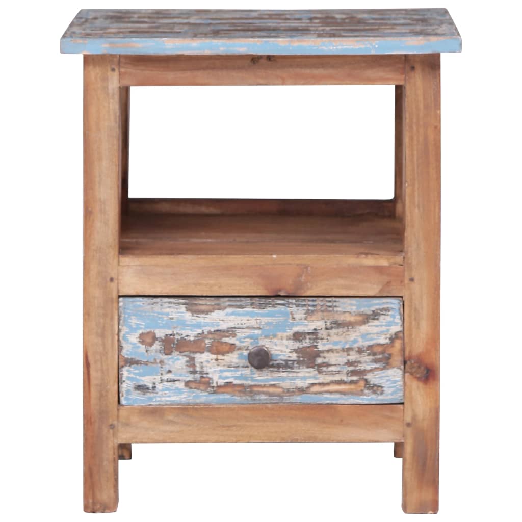 Bedside Cabinet 41x30x50 cm Solid Reclaimed Wood - OLBRIT