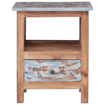 Bedside Cabinet 41x30x50 cm Solid Reclaimed Wood - OLBRIT