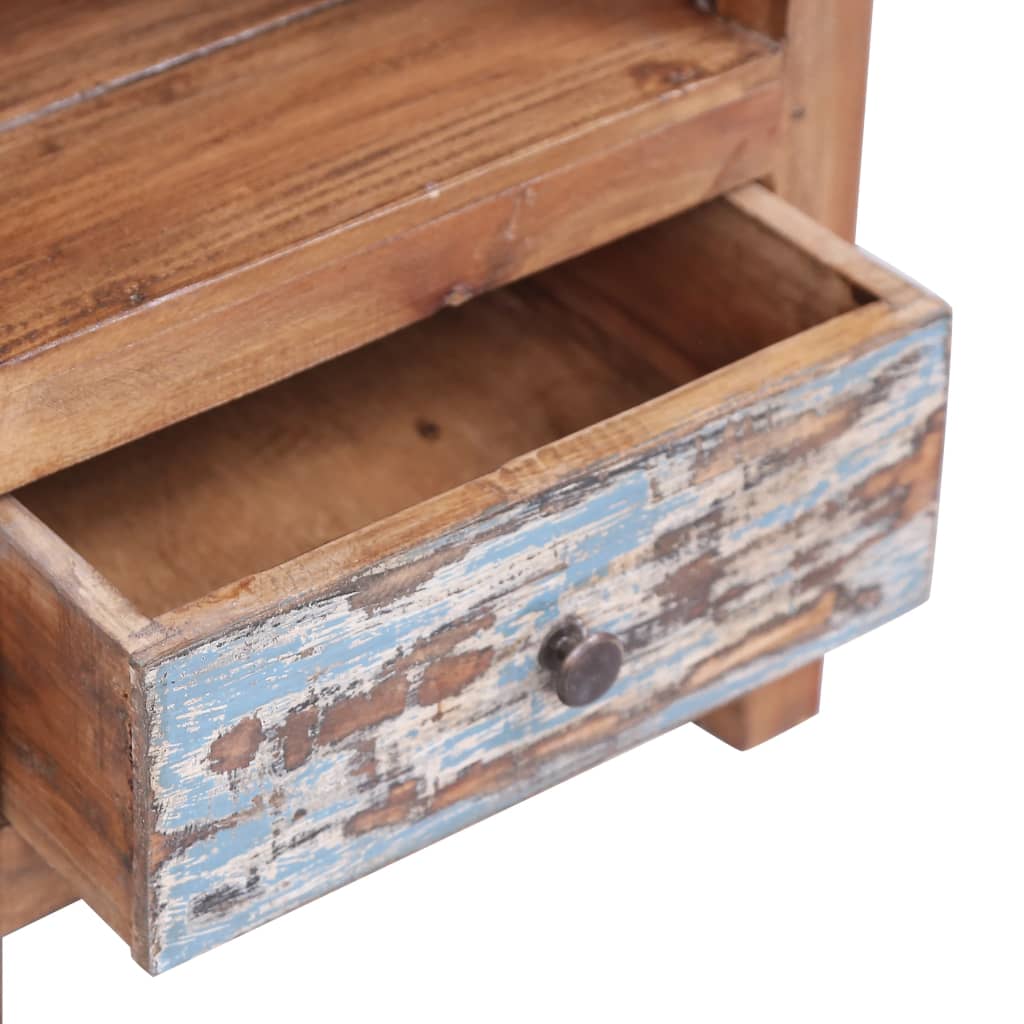Bedside Cabinet 41x30x50 cm Solid Reclaimed Wood - OLBRIT