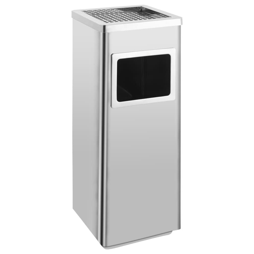 Ashtray Dustbin Hotel 36 L Stainless Steel - OLBRIT