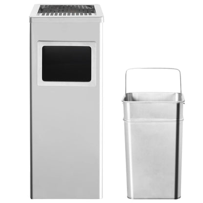 Ashtray Dustbin Hotel 36 L Stainless Steel - OLBRIT
