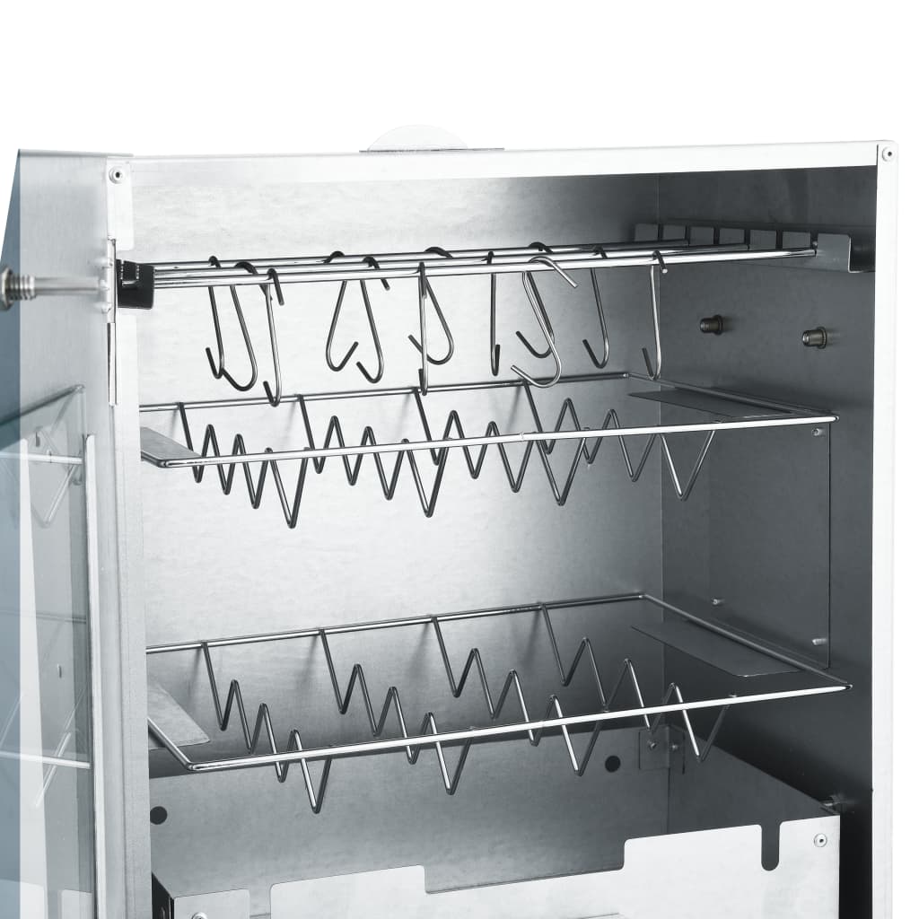 BBQ Oven Smoker with 1kg Wood Chips 44.5x29x83 cm - OLBRIT