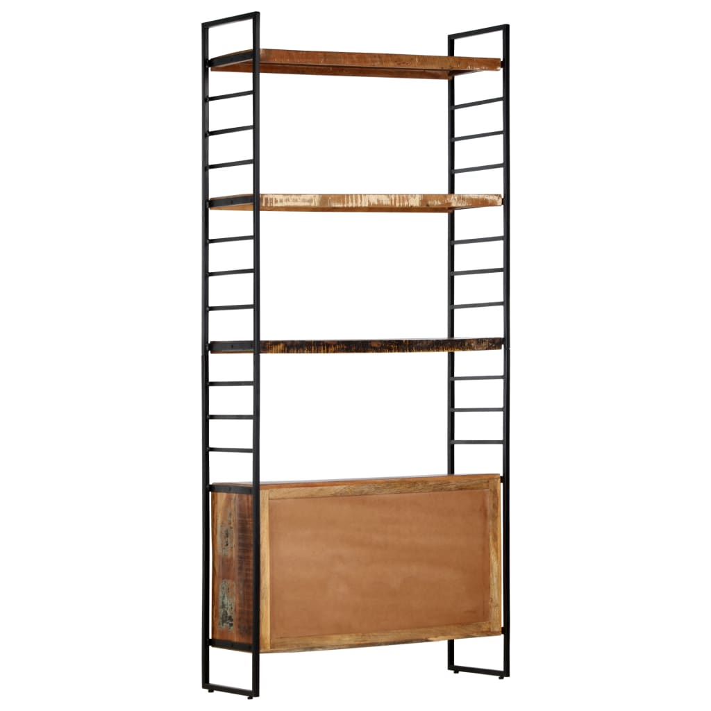 vidaXL 4-Tier Bookcase 80x30x180 cm Solid Reclaimed Wood - OLBRIT