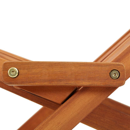 Folding Outdoor Lounge Chair Solid Acacia Wood - OLBRIT