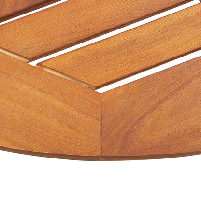Folding Garden Table 90x75 cm Solid Acacia Wood - OLBRIT