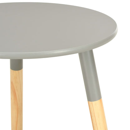 Side Tables 2 pcs Grey Solid Pinewood - OLBRIT