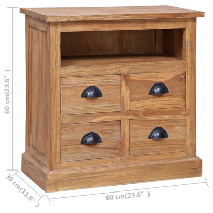 Side Cabinet 60x30x60 cm Solid Teak - OLBRIT