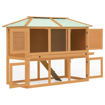 Animal Rabbit Cage Double Floor Wood - OLBRIT