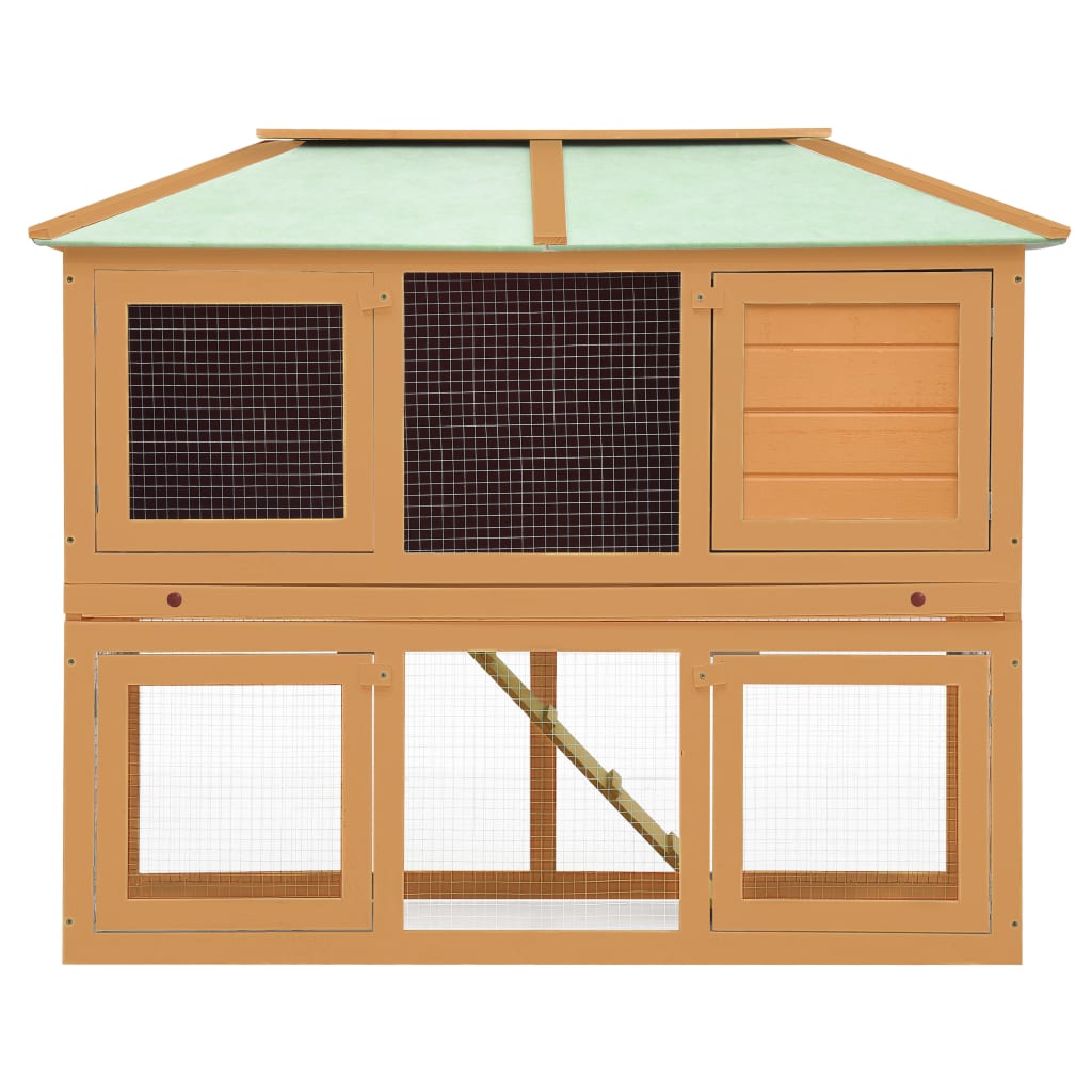 Animal Rabbit Cage Double Floor Wood - OLBRIT