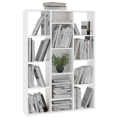 Room Divider/Book Cabinet White 100x24x140 cm Engineered Wood - OLBRIT