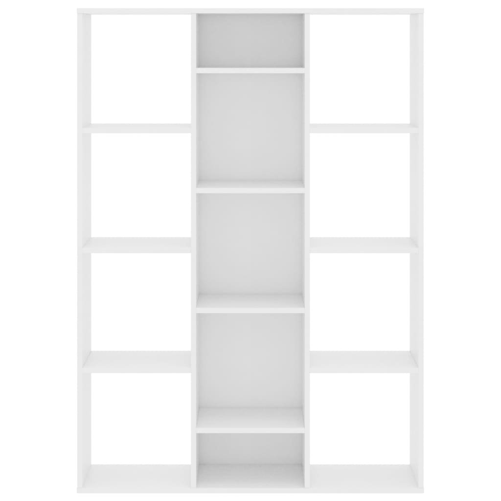 Room Divider/Book Cabinet White 100x24x140 cm Engineered Wood - OLBRIT