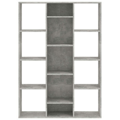 Room Divider/Book Cabinet Concrete Grey 100x24x140 cm Engineered Wood - OLBRIT