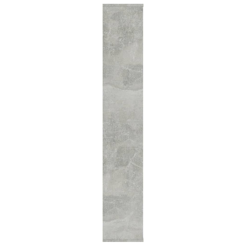 Room Divider/Book Cabinet Concrete Grey 100x24x140 cm Engineered Wood - OLBRIT
