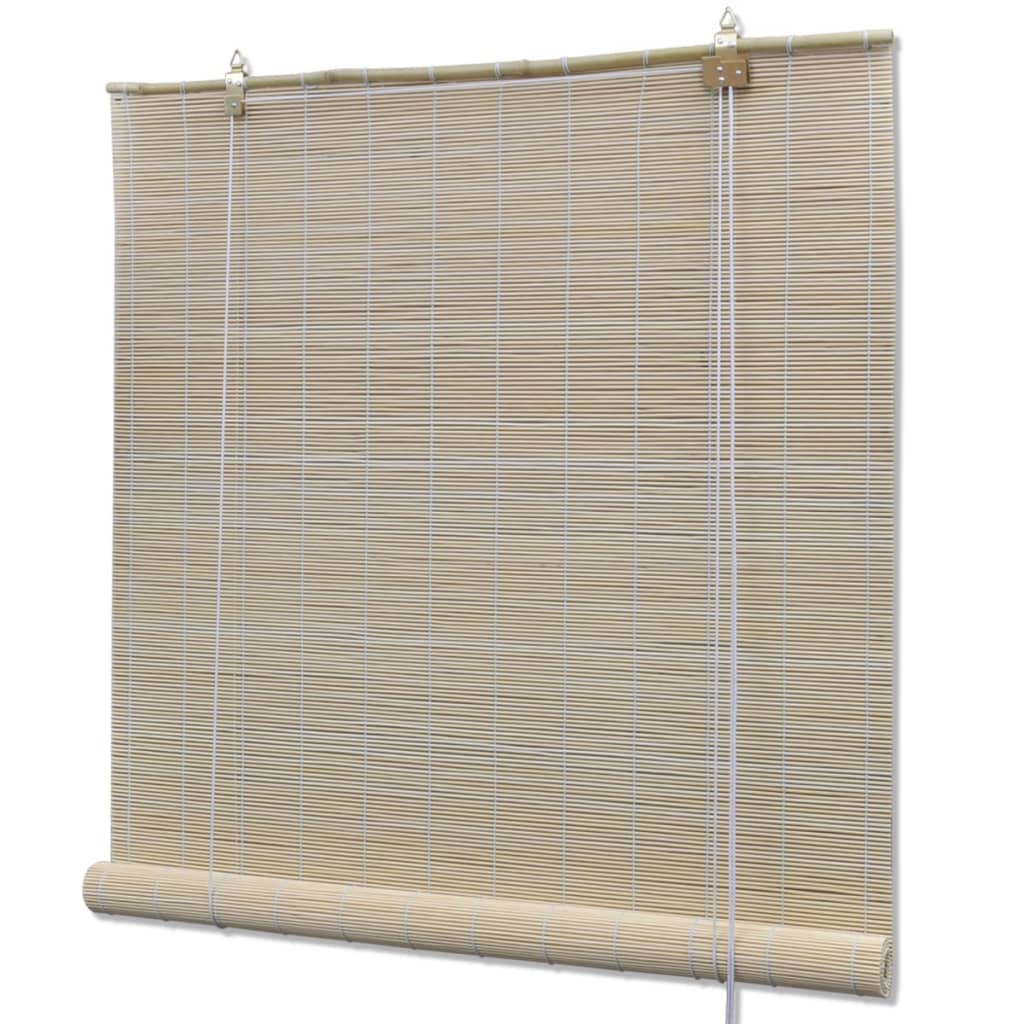 Bamboo Roller Blinds 2 pcs 120x160 cm Natural - OLBRIT