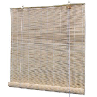 Bamboo Roller Blinds 2 pcs 120x160 cm Natural - OLBRIT