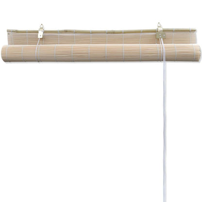 Bamboo Roller Blinds 2 pcs 120x160 cm Natural - OLBRIT