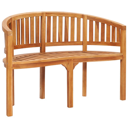 Banana Bench 120 cm Solid Teak Wood - OLBRIT