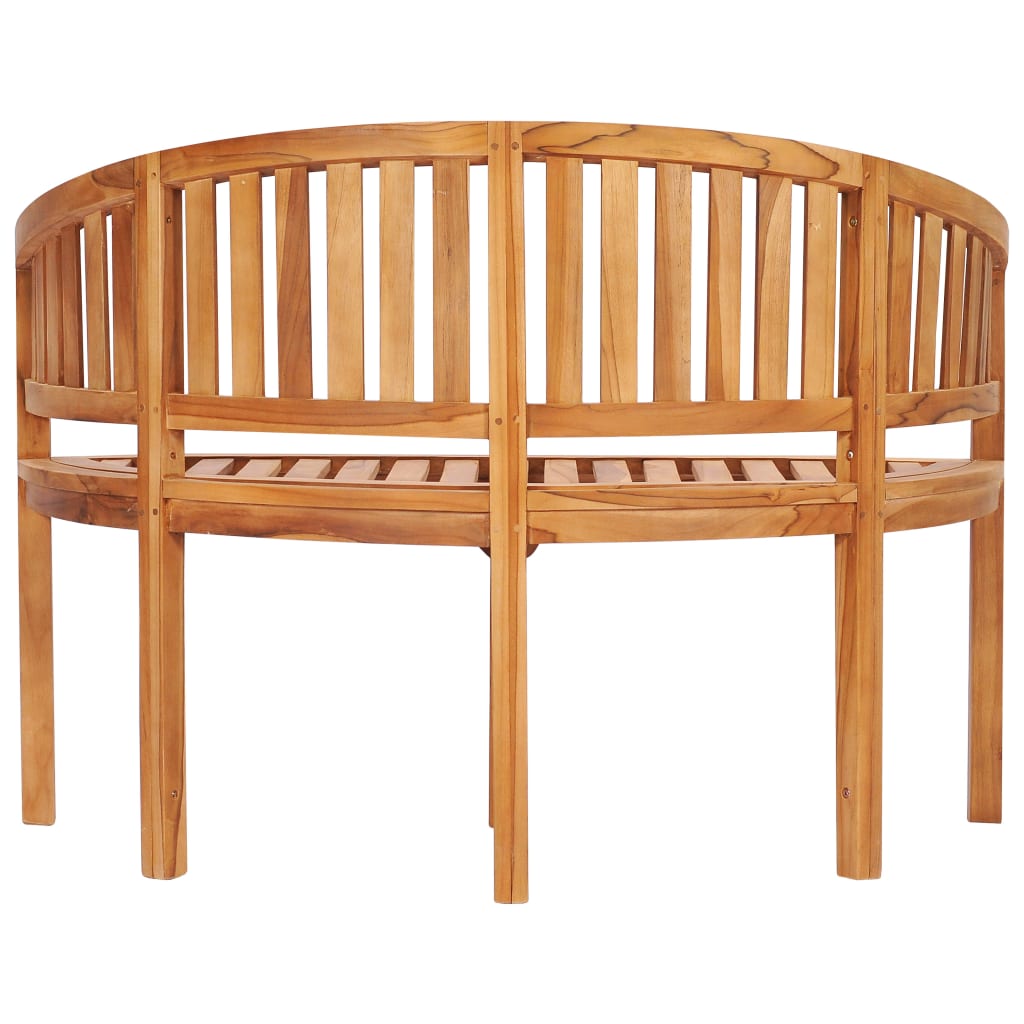 Banana Bench 120 cm Solid Teak Wood - OLBRIT
