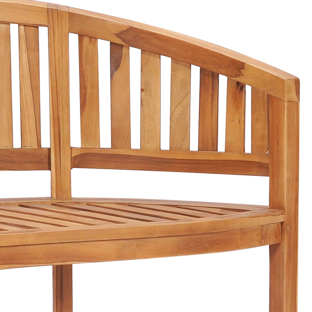 Banana Bench 120 cm Solid Teak Wood - OLBRIT