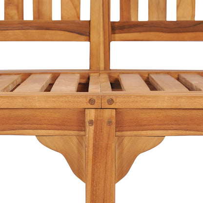 Banana Bench 120 cm Solid Teak Wood - OLBRIT