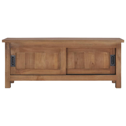 TV Cabinet 90x30x35 cm Solid Teak Wood - OLBRIT