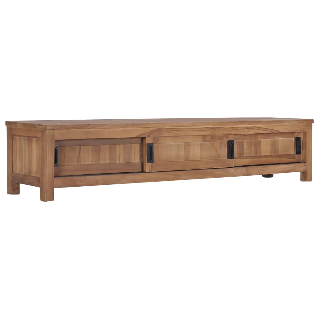 TV Cabinet 150x30x30 cm Solid Teak Wood - OLBRIT