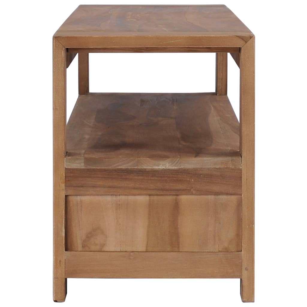 TV Cabinet 120x30x40 cm Solid Teak Wood - OLBRIT