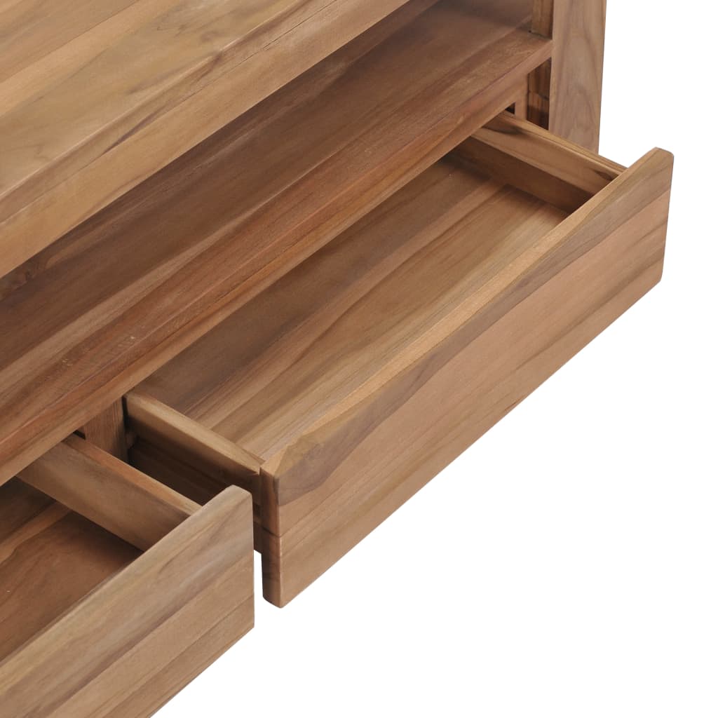 TV Cabinet 120x30x40 cm Solid Teak Wood - OLBRIT